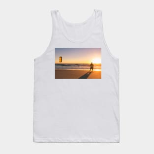 Kite surfer watching the waves Tank Top